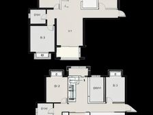 东方帝景城电梯复式,带大露台,飞机户型