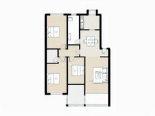 小区干净整洁 全明户型方形板正 户型通透客厅连阳台