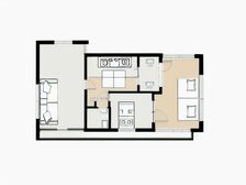 禹洲香溪里单身公寓,毛坯房,朝北户型,楼层很理想!