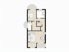 万科广场 1室1厅 南