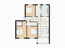 五复六户型方正,买一层带一层,采光通风视野佳