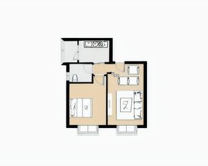 半边街新居东区1室1厅南