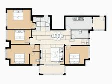 朝阳一线江景房,精装60万自住,松柏巷,得房率90%多