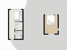 城市假日二期 复式一房 使用面积大 诚心出售