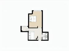 解放碑 日月光 正规一房采光好