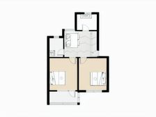 外环内全南两房,满五税少采光好