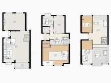 鑫苑名家 百万装修上叠别墅 大露台,有车库