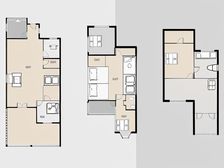 联排三层别墅,精装修,独立小院,带地上车位