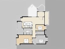 国际公馆大平层,5房房源,朝花园,安静。
