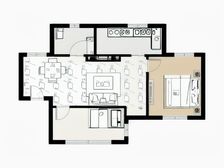 远洋山水 2室1厅 东南 北