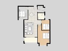 青花九龙 3室2厅 南