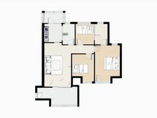 怡丰映玥明轩 3室1厅 南