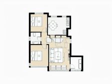 青国青城 南北通厅三居 外带两套一居室