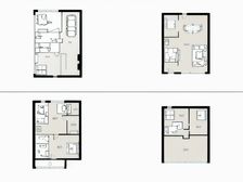 房子是联排别墅精装修的有花园,带地下车库