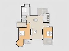 京东大道世纪风情三期花园洋端户 前后通透性强