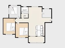 城投鹿港 户型方正 采光充足 交通便利 配套齐全