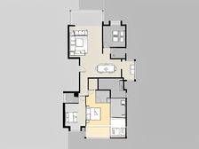 边套户型安静,适合大家庭人群居住南北通透很舒适。