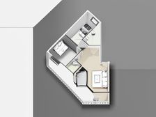 房子保养好,实用率高,采光充足