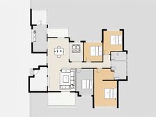 一线江景,三阳台精装修户型方正实用