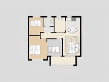 万达旁,精装修春溪集三房,湖景采光好,随时看