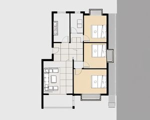 奎文住建局宿舍多层南北通透格局好单位房3室2厅