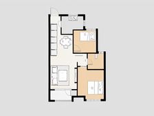 南北通透,两居室好格局,全明户型,中上楼层