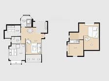 世纪风情精装复式 实用面积大 视野好湖景房