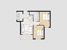 华润海中国七期 2室1厅 南