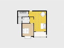 南码头·东方城市花园二期·1室·1厅