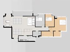 万科品质楼盘,户型通透,精装,采光充足,大横厅。