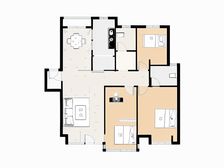 商品房小区,一楼带大院子近地铁商品房小区南北通户型