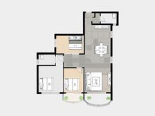 小区优质户型三开间朝南全明采光充足视野开阔看房方便