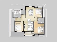 急卖 太湖新城橙家四房两卫,四叶草户型、采光刺眼