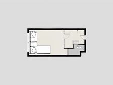 龙湖霖珑公馆 1室1厅 南