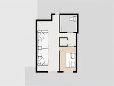 阿玛尼艺术公寓 1室1厅 东南