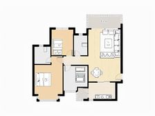 江湾满五唯一大三房,无欠款,采光好