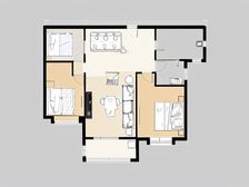 金虹桥·凯迪华光公寓·2室·2厅