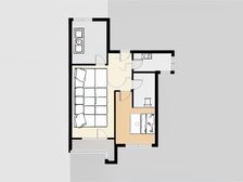 婚房浅色精装修,基本未住,中间楼层,南北通厅户型。