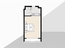 新出厚街三屯万科金域一房南向电梯口位置带阳台