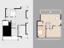 顶楼复式,房东自住装修,带前后露台