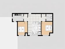 金地艺境 2室1厅 南