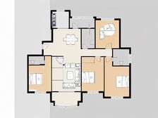 2016年次新房,业主精装修方正大四房;看房方便。