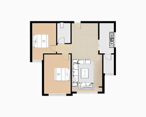 泽信加州公馆 精装修 全天采光视野好 物业服务好