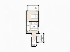 龙湖商圈旁 80街小户型 一室一厅 精装修