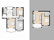 颛桥好房,小区央座满五一,全明户型顶楼复试带大露台