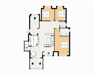 中铁瑞景茗城二期 3室2厅 西南