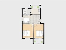 双南精致2房,1梯2户全明户型,12号线地铁口