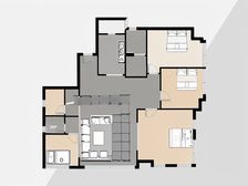 日月光解放碑1号 4室2厅 西南