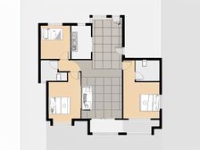 143平米三室两厅 飞机带翅膀户型 一梯一户 采光视野好