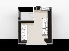 R2寮厦旁,汇景双子精装一房,采光视野好